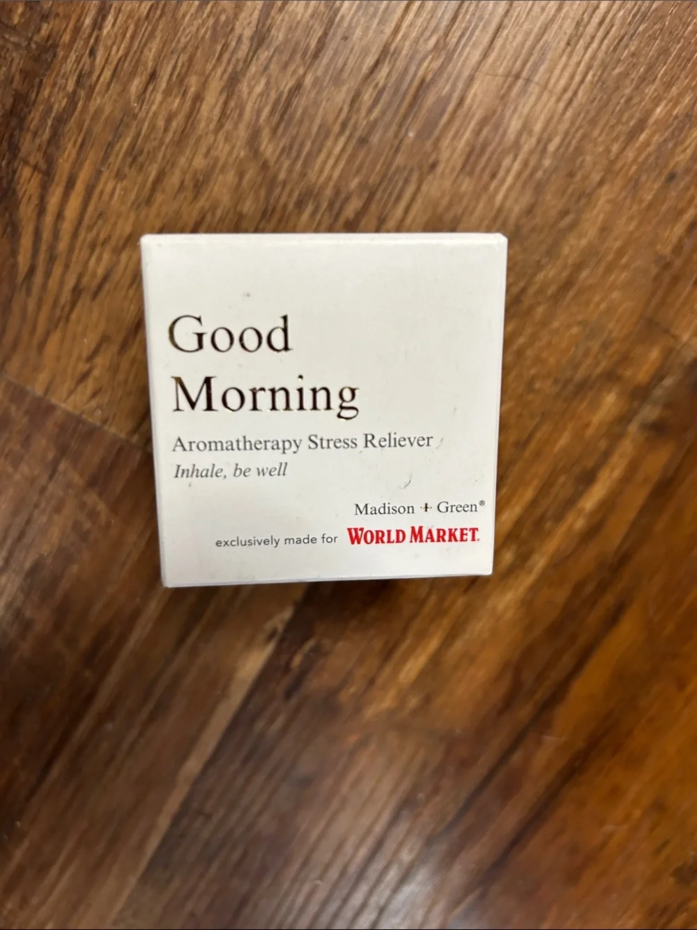 Good Morning Aromatherapy Stress Reliever Inhaler — White (World Market)